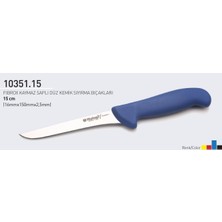 Fibrox Kaymaz Saplı Düz Kasap Kemik Sıyırma Bıçağı 15 cm Hulusi - Drita Bıçak 16MM x 150MM x 2.5mm 10351.15 (Turuncu Renk)