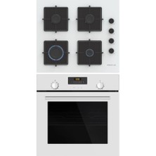 Profilo Digital Plus 7 Fonksiyon Fastpreheat Beyaz 2'li Ankastre Set (Fırın-Ocak) (FRMA234B-OE36P2P11D)