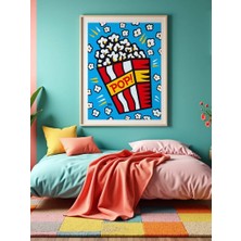 Fuart.Co Popcorn Dijital Baskı Pop Art Temalı Poster (Çerçevesiz) Pafu