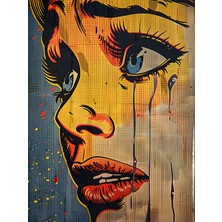 Fuart.Co Sessiz Gözyaşı Dijital Baskı Pop Art Temalı Poster (Çerçevesiz) Pafu