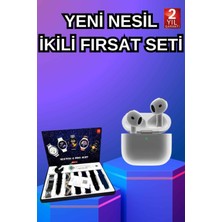 AK-SA-STR 3.nesil Tws Bluetooth Kulaklık Bluetooth Bağlantılı Akıllı Saat Amoled Ekran Plastik Hasır Kordon
