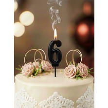 Parti Adresi Rakam Mum Siyah 6