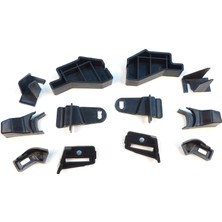 Bross Otomotiv Nissan Qashqai Mk2 J11 2013-2021 260604EH0A 260104EH0A Için Sağ Sol Ön Far Ayak Tamir Seti