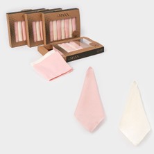 1959LV – Lovemaxx Unisex Craft Bebek Ağız Mendili Seti | 7’li Kutulu (Açık Mavi • Krem • Pembe)