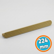 Nzb Metal Kulp 224 mm 22.4 cm Mobilya Çekmece Mutfak Dolabı Dolap Kulpu Kulpları Kulbu (Mat Altın)