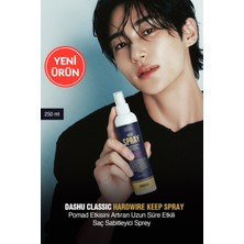 Pomad Etkisini Artıran Uzun Süre Etkili Saç Sabitleyici Sprey Dashu Classic Hard Wire Keep Spray