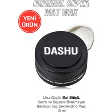 Ultra Güçlü, Mat Bitişli, Kalıntı Bırakmayan, Besleyici Dashu For Men Original Super Mat Wax 15ML