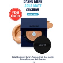 Doğal Bitişli, Nemlendirici, Cica Içerikli Mat Cushion Dashu Mens Aqua Matt Cushion SPF50+ Pa+++