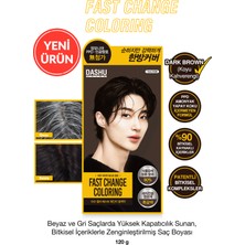 Beyaz ve Gri Saçlara Yüksek Kapatıcı Saç Boyası Dashu Color Fast Change Coloring (Dark Brown)