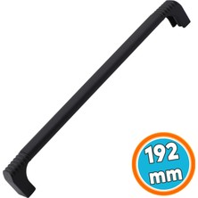 Nzb Mutfak Kulbu Çekmece Dolap Kulpu Metal Kulp Mobilya Dolabı Kulpları Renk 192 mm Siyah