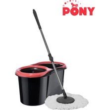 Pony Black Otomatik Temizlik Seti Mop Paspas