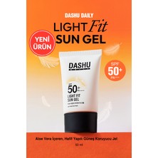 Aloe Vera Içeren, Hafif Yapılı Güneş Koruyucu Jel Dashu Daily Light Fit Sun Gel Spf 50+ Pa ++++