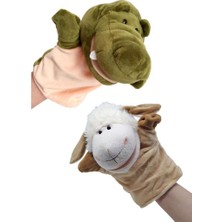 Ofisinn El Kuklası Hayvan Figürlü Kuzu-Timsah