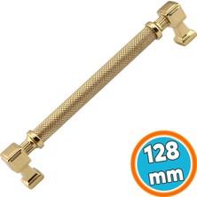 Nzb Mobilya Çekmece Mutfak Dolabı Dolap Modern Kapak Kulpları Gold Altın Metal Kulp 128 mm