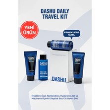 Erkeklere Özel, Nemlendirici Seyahat Boy Cilt Bakım Seti Dashu Daily Travel Kit (4 Piece)