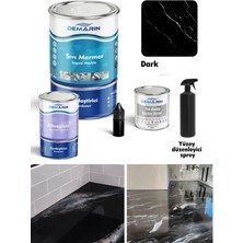 Demarin Çift Bileşenli Solventsiz Sıvı Mermer, Liquid Marble Tezgah Yenileme Kiti Takım