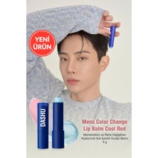 Renk Değiştiren, Hyalüronik Asitli Nemlendirici Balm Dashu Mens Color Change Lip Balm Cool Red