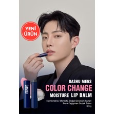 Nemlendirici, Mentollü, Renk Değiştiren Dudak Balmı Dashu Mens Color Change Moisture Lip Balm