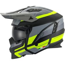 Sway Sw X1 Seul Track Black Yellow Çene Çıkarılabilir Modüler Kask
