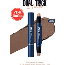 Pratik Kullanım Sunan Iki Renkli Çift Taraflı Kontür Stick Dashu Mens Dual Trick Stick Light