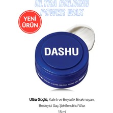 Ultra Güçlü, Kalıntı ve Beyazlık Bırakmayan, Besleyici Dashu For Men Ultra Holding Power Wax 15ML