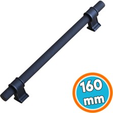 Nzb 160 mm Siyah Metal Kulp Mutfak Dolabı Çekmece Kulpları Dayanıklı ve Şık Tasarım