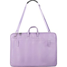 Supertrend Bback Deri Proje Resim Çantası 55X75 Cm. Pastel Lila