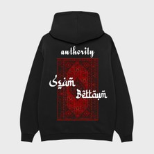 Camblys Halı Baskılı Oversize Kapüşonlu Sweatshirt