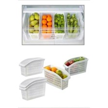 Kitchen 4 Adet Buzdolabı Sebze Meyve Düzenleyici Organizer