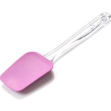 Pazarika Plastik Saplı Silikon Spatula Pembe