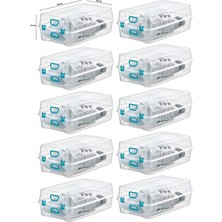 Pazarika 10 Adet Erkek Ayakkabı Kutusu Büyük Boy Steril Ayakkabı Saklama Düzenleyici Organizer Şeffaf