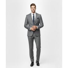 Presto Erkek 4 Drop Regülar Takım Elbise Füme 478-055