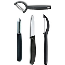 Victorinox Siyah Bıçak ve Soyucu Seti