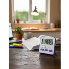 Gaman Alarmlı Dijital Öğrenci Kronometresi- 24 Saat Geri Sayım Cihazı-Mıknatıslı ve Mutfak Zamanlayıcısı