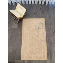 Miabella Home Seccade Diz Ağrıtmayan Kadife Kaymaz Taban Kabartmalı, Işlemeli, Özel Yumuşak Taban %100 Pamuk