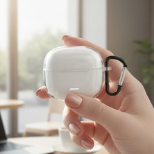 Caseonn Xiaomi Redmi Buds 6 Lite Kılıf Askı Aparatlı Transparan Silikon Şeffaf