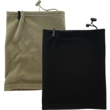 Quos 2'li Unisex Rüzgar Önleyici Polar Boyunluk Bere