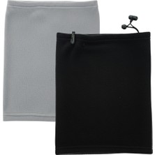 Quos 2'li Unisex Rüzgar Önleyici Polar Boyunluk Bere