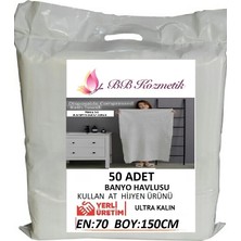 Tek Kullanımlık Banyo Havlusu Ultra Kalın (70X150) 50 Adet Poşetsiz