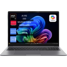 Asus Expertbook P3 PM3406CKA Ryzen Aı 5-330 16GB Ddr5 1tb SSD Radeon 820M 14.0-Inch, Wuxga (1920 x 1200) 300NITS Windows 11 Pro Taşınabilir Bilgisayar+ Mouse Hediyeli PM3406CKAEX03