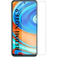 Elixem Xiaomi Note 9 Uyumlu 9H Düz Şeffaf Ekran Koruyucu Temperli Cam