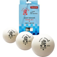 Supertrend Giant Dragon 6 Adet Antrenman Pinpon Topu Sılver 40+
