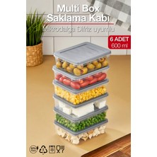 Pazarika Multi Box 6 Lı Set Saklama Kabı Seti - Dondurucu & Mikrodalga Uyumlu