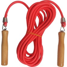 Supertrend 7 Metre Ahşap Saplı Atlama Ipi Kırmızı 2807K