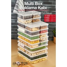 Pazarika Multi Box 24 Parça 4 Farklı Boy Saklama Kabı Seti - Dondurucu & Mikrodalga Uyumlu