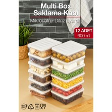 Pazarika Multi Box 12 Li Set Saklama Kabı Seti - Dondurucu & Mikrodalga Uyumlu