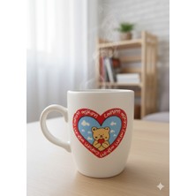 Palto Tasarım Canım Aşkım Krem Oval Kupa - Hediyelik Kupa Fincan Mug