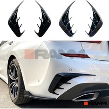 Ramm Bmw G20 M Sport Arka Tampon Bıçağı Sağ + Sol Parlak Siyah