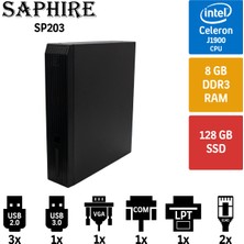 Jetway SP203 J1900 8gb 128SSD  Mini Pc