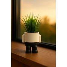 “ayaklı Şirin Saksılı Yapay Çiçek – Ev & Ofis Dekorasyonu”